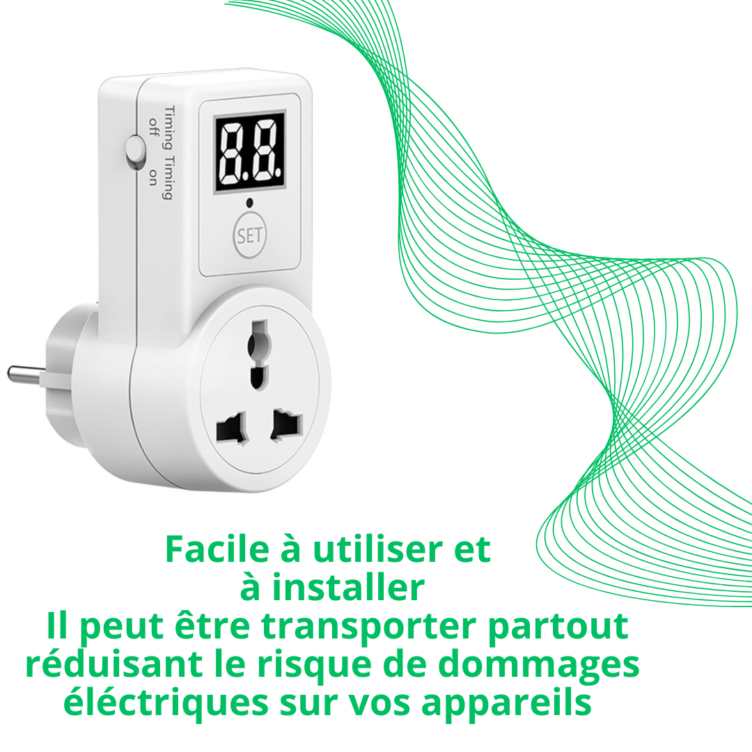 PRISE REGULATRICE DE TENSION ET MINUTERIE INTELLIGENTE