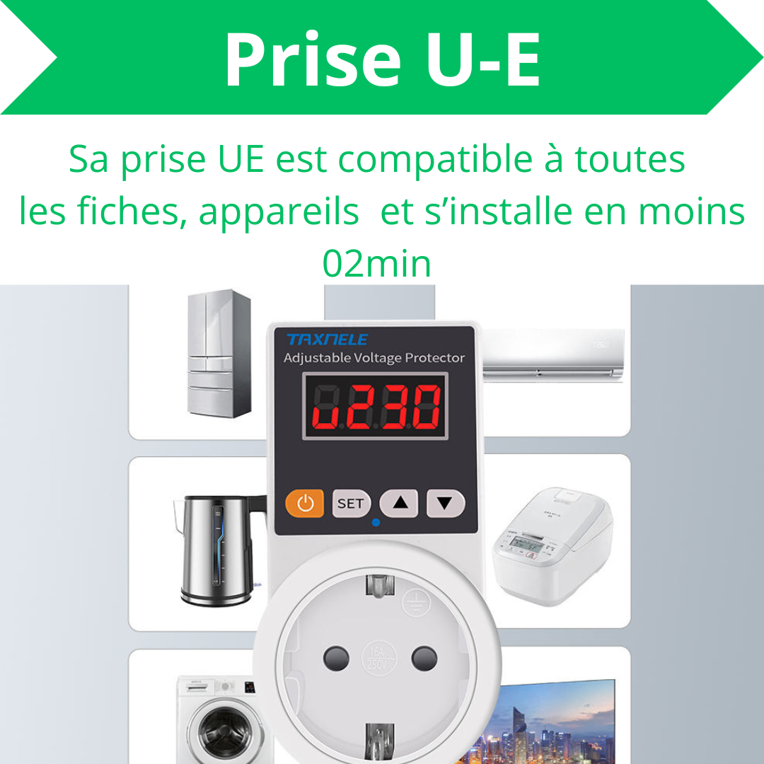 PRISE REGULATRICE DE TENSION ET MINUTERIE INTELLIGENTE